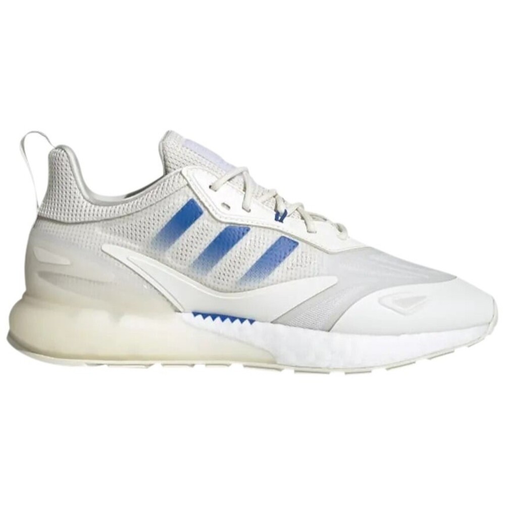 adidas ZX 2K Boost 2.0 Sneakers W/ Patches White/Blue Bird Mens Sz 12 - (GX1007)